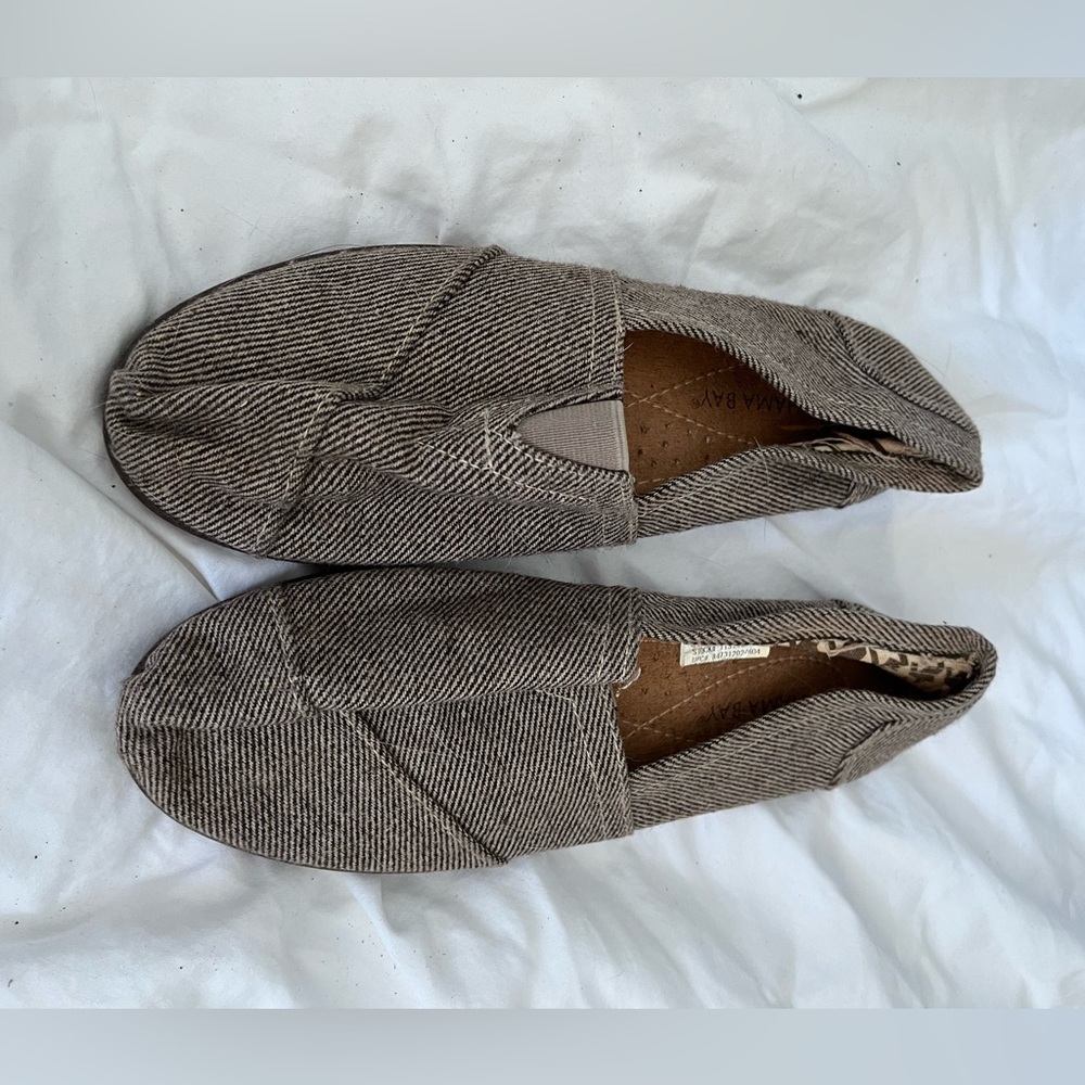 Worn once: brown flats